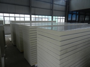 PU/EPS/Rock Wool Wall and Roof Sandwich Board